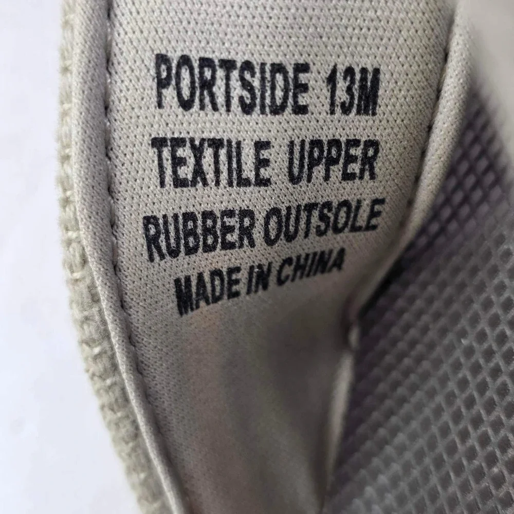 Johnnie-O Portside Mens Khaki Tan Brown Textile Flip Flop Sandals Size 13 M Shoe